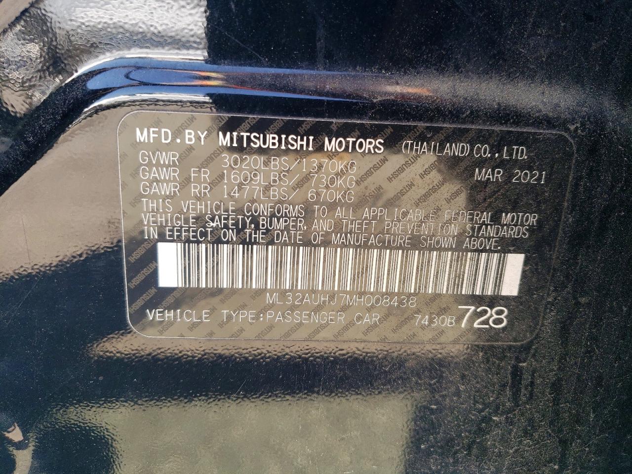 Mitsubishi Mirage Es