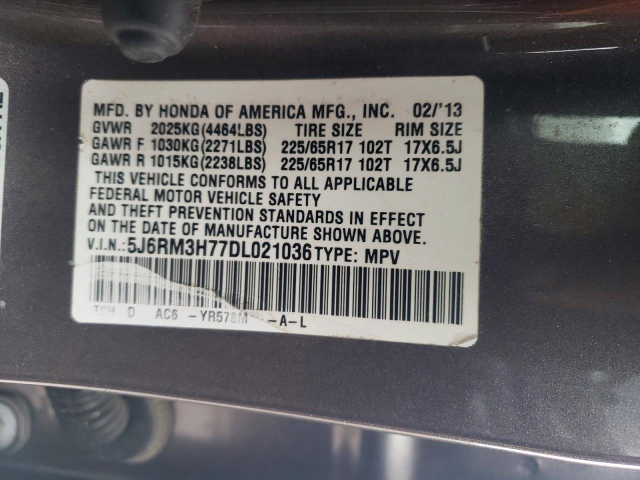 Honda Crv Exl