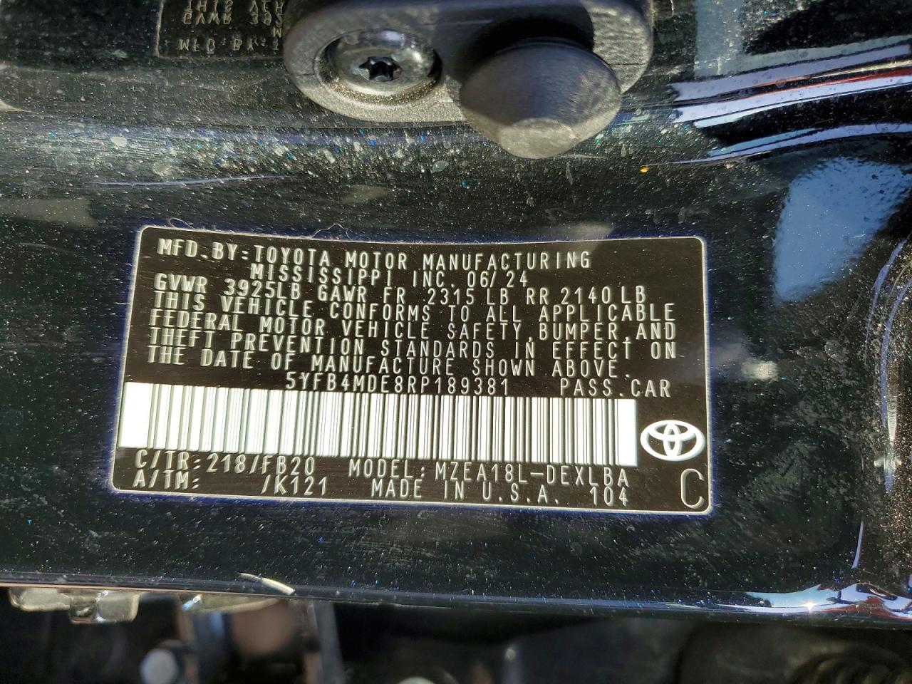 Toyota Corolla Le