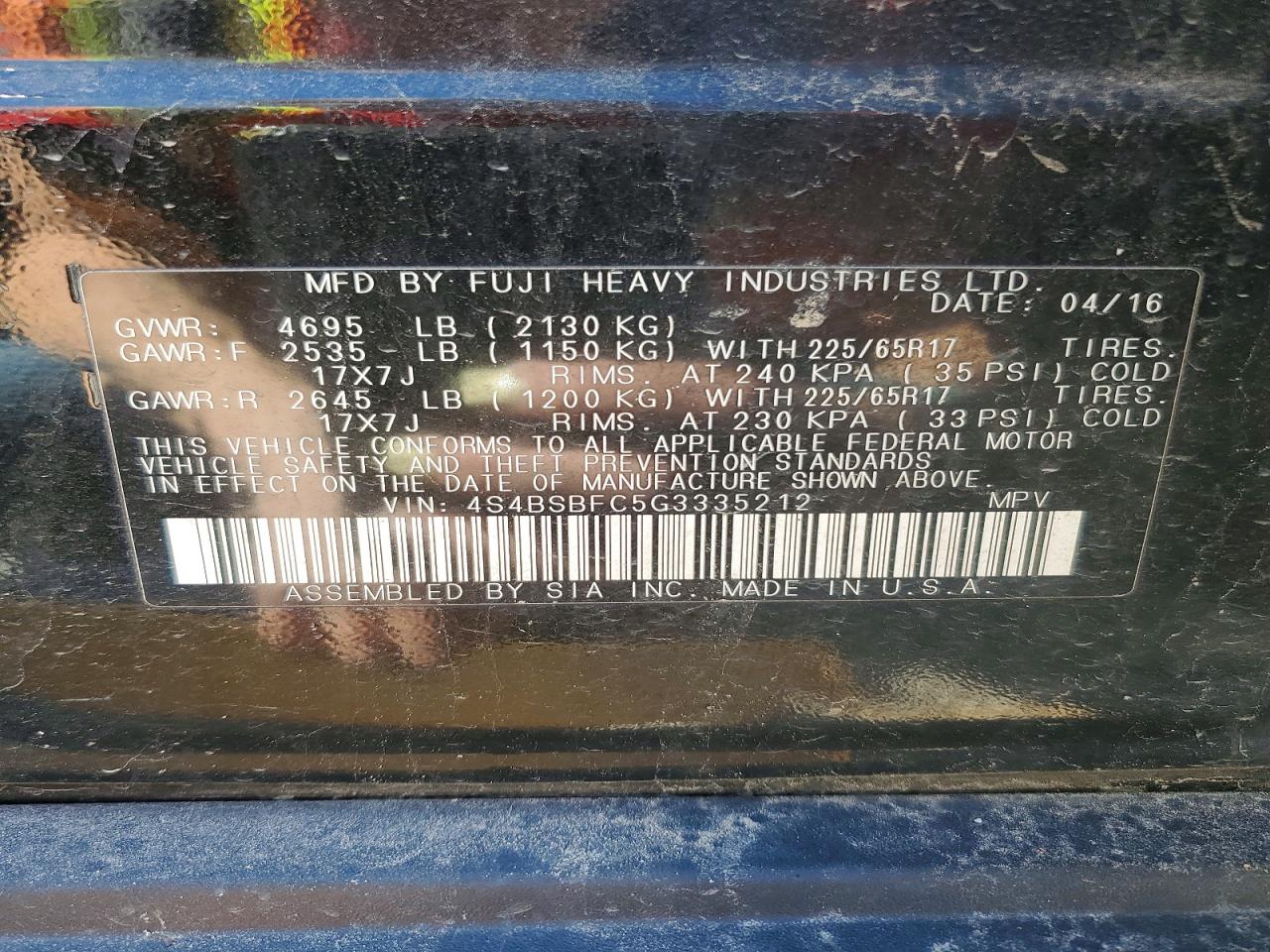 Subaru Outback 2.5i Premium