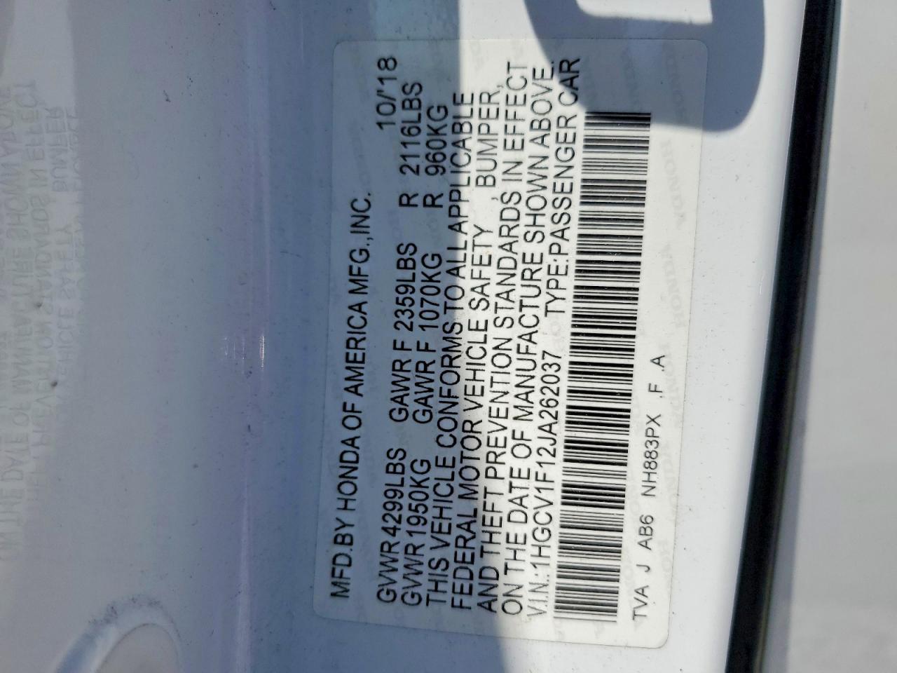 Honda Accord Lx