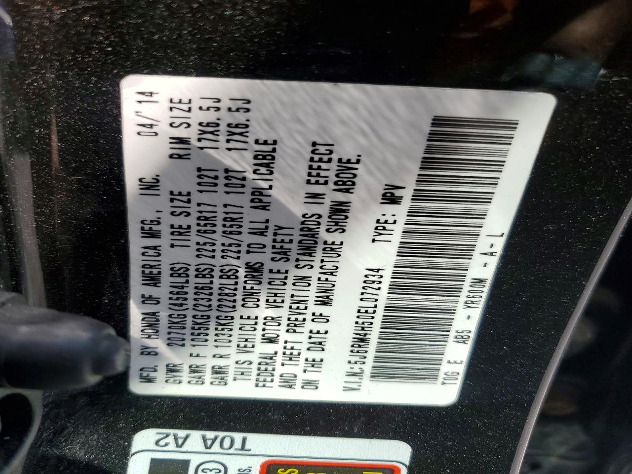 Honda Crv Ex