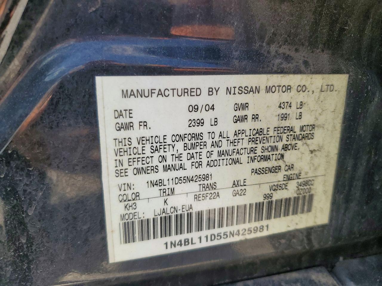 Nissan Altima 3.5 Se