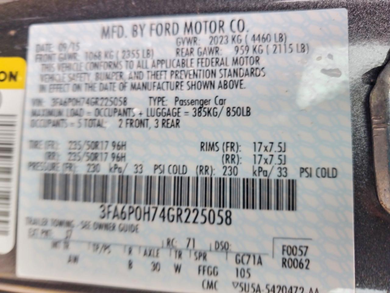 Ford Fusion Se