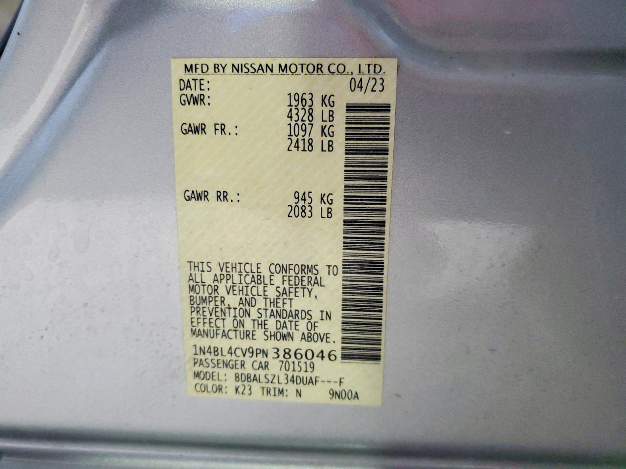 Nissan Altima Sr