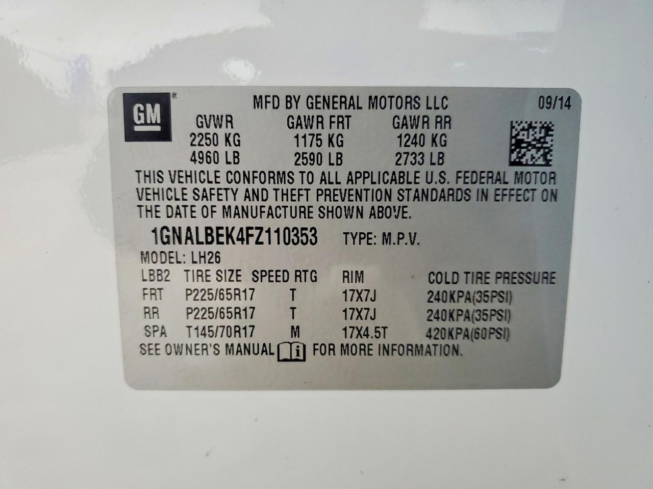 Chevrolet Equinox Lt