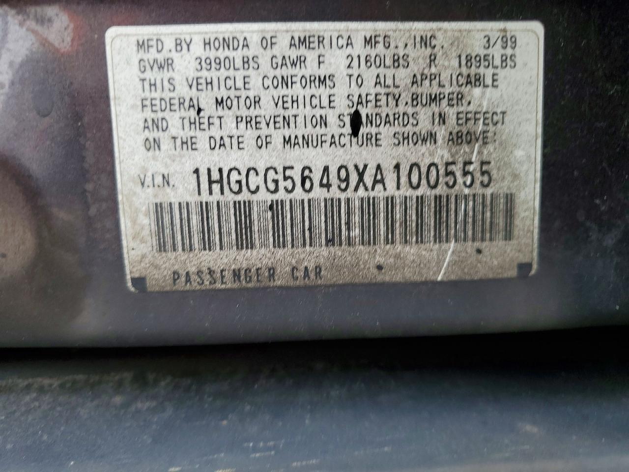 Honda Accord Lx