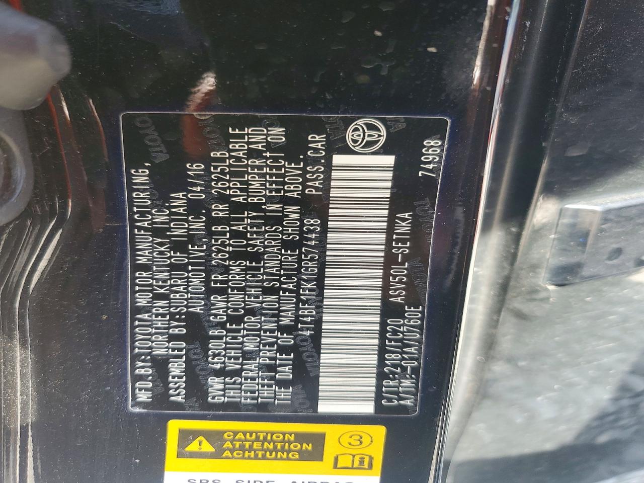 Toyota Camry Le