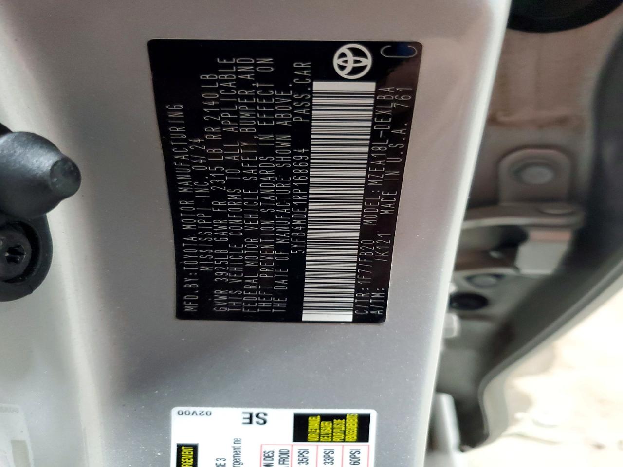 Toyota Corolla Le