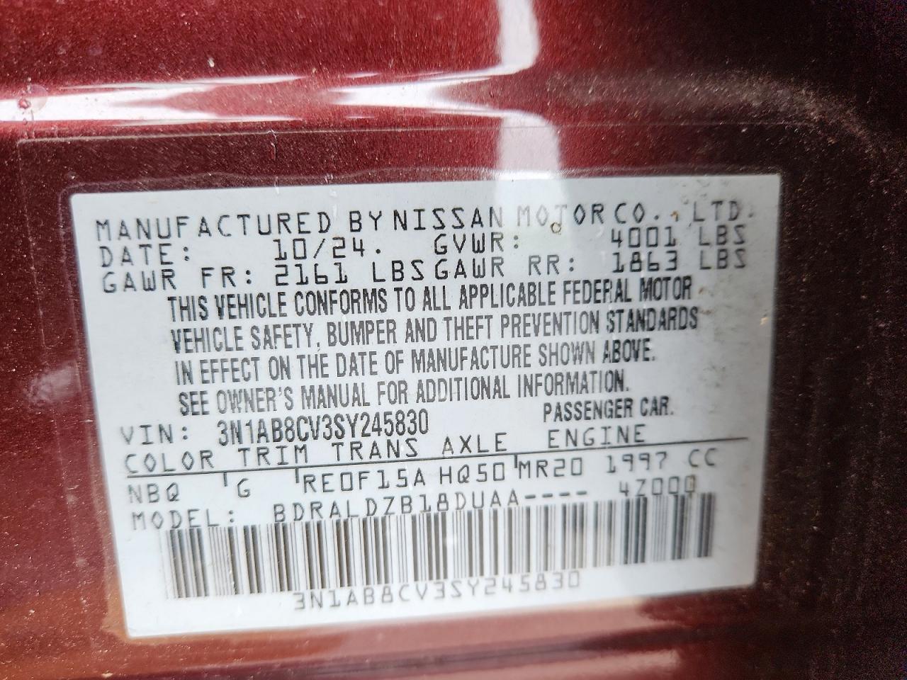 Nissan Sentra Sv