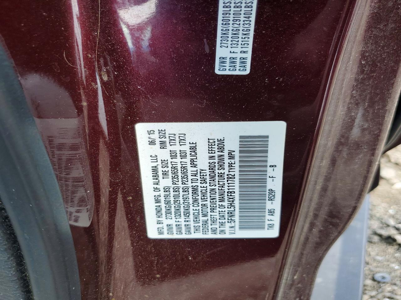 Honda Odyssey Ex