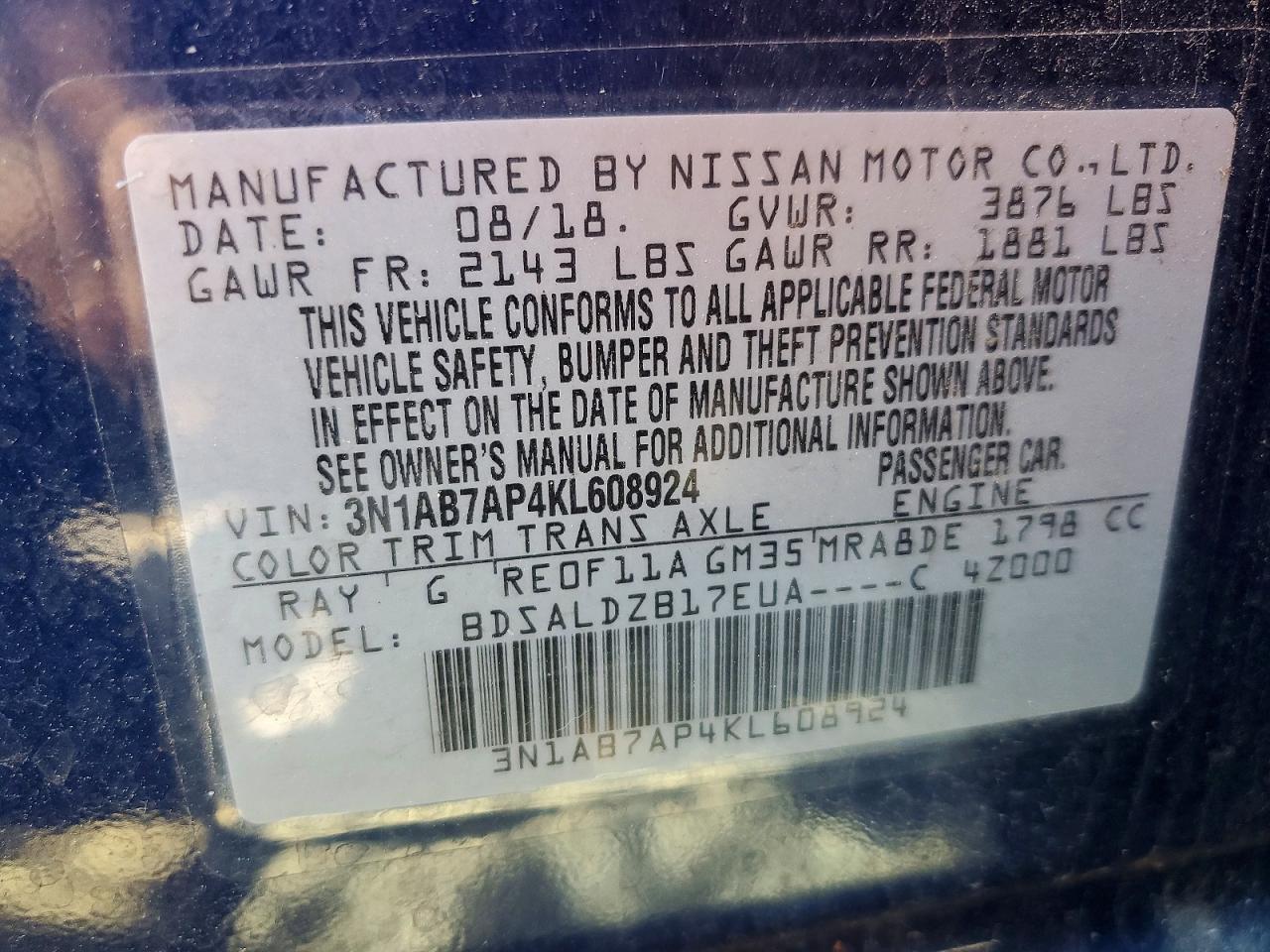Nissan Sentra Sv