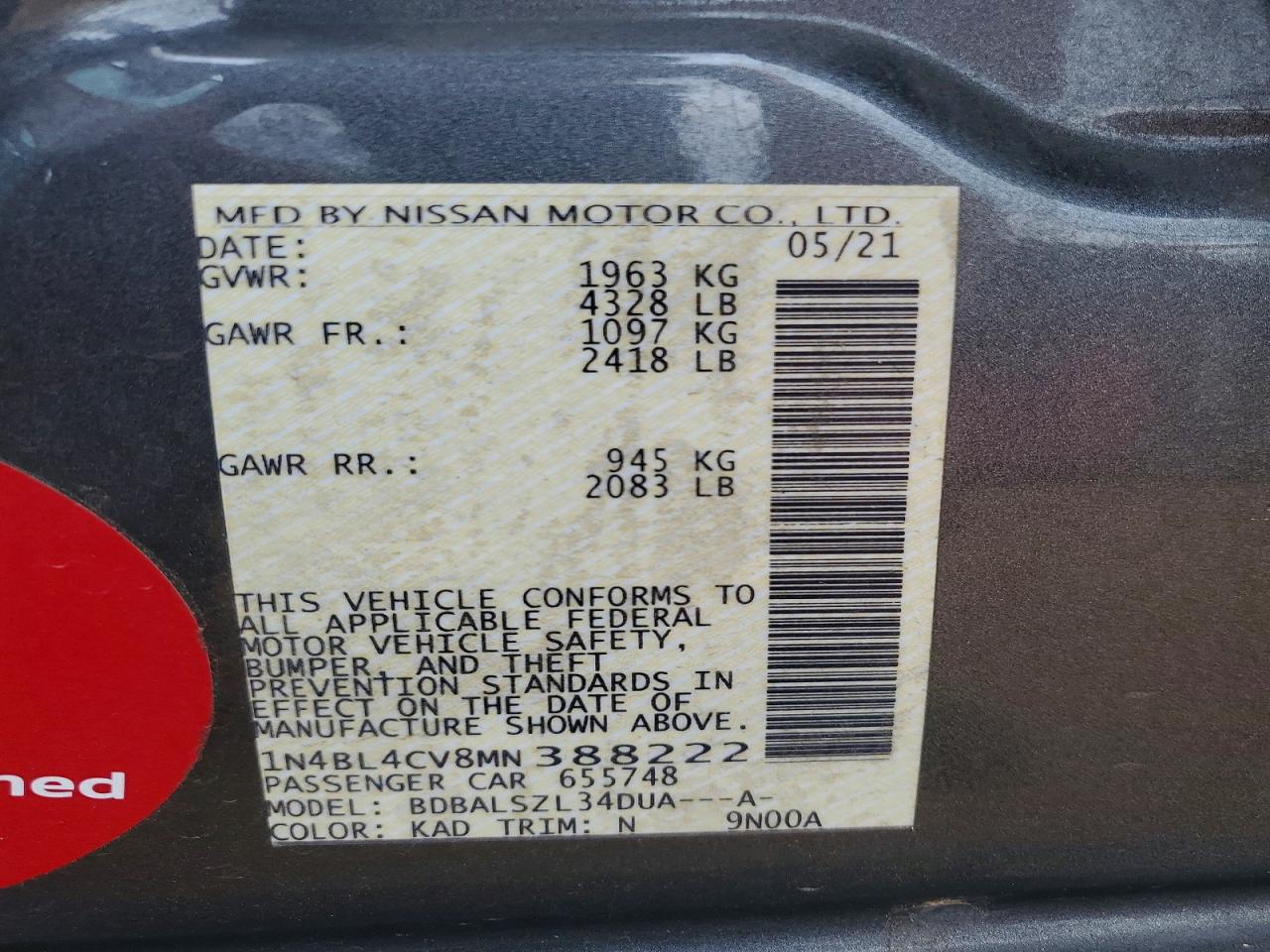 Nissan Altima Sr