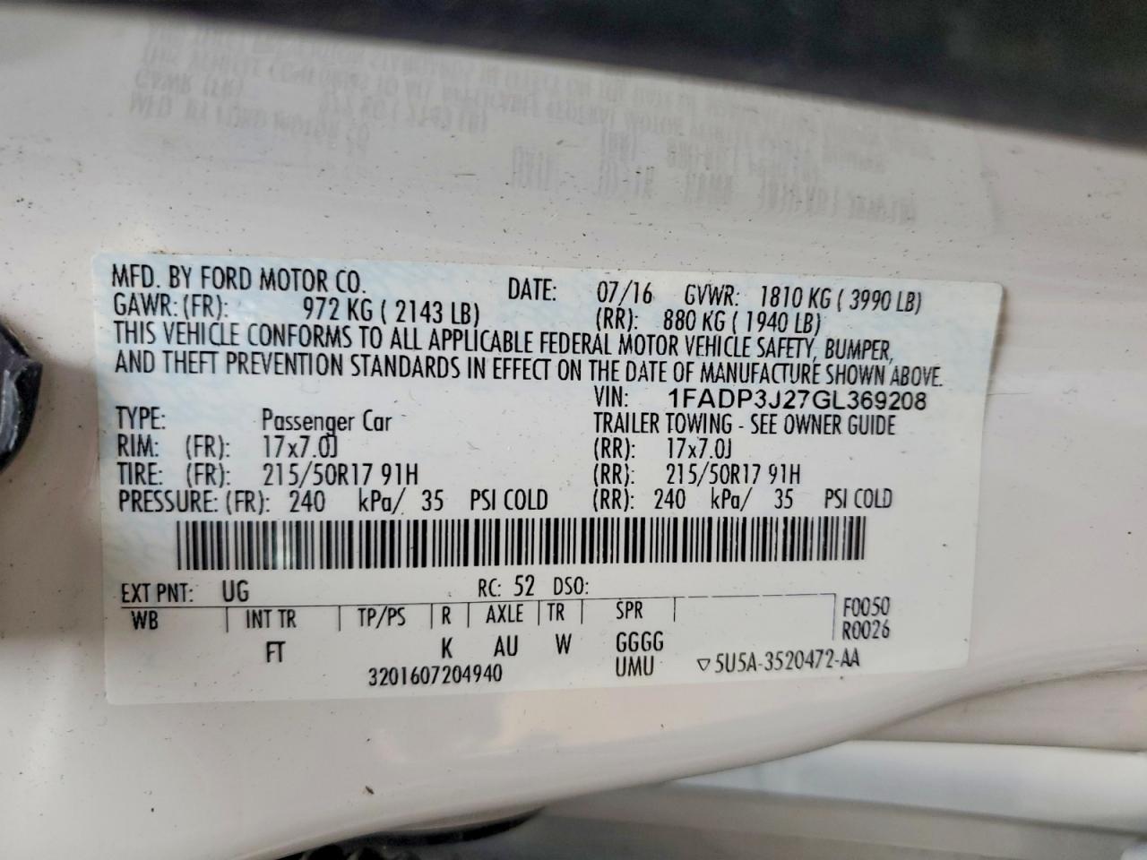 Ford Focus Titanium