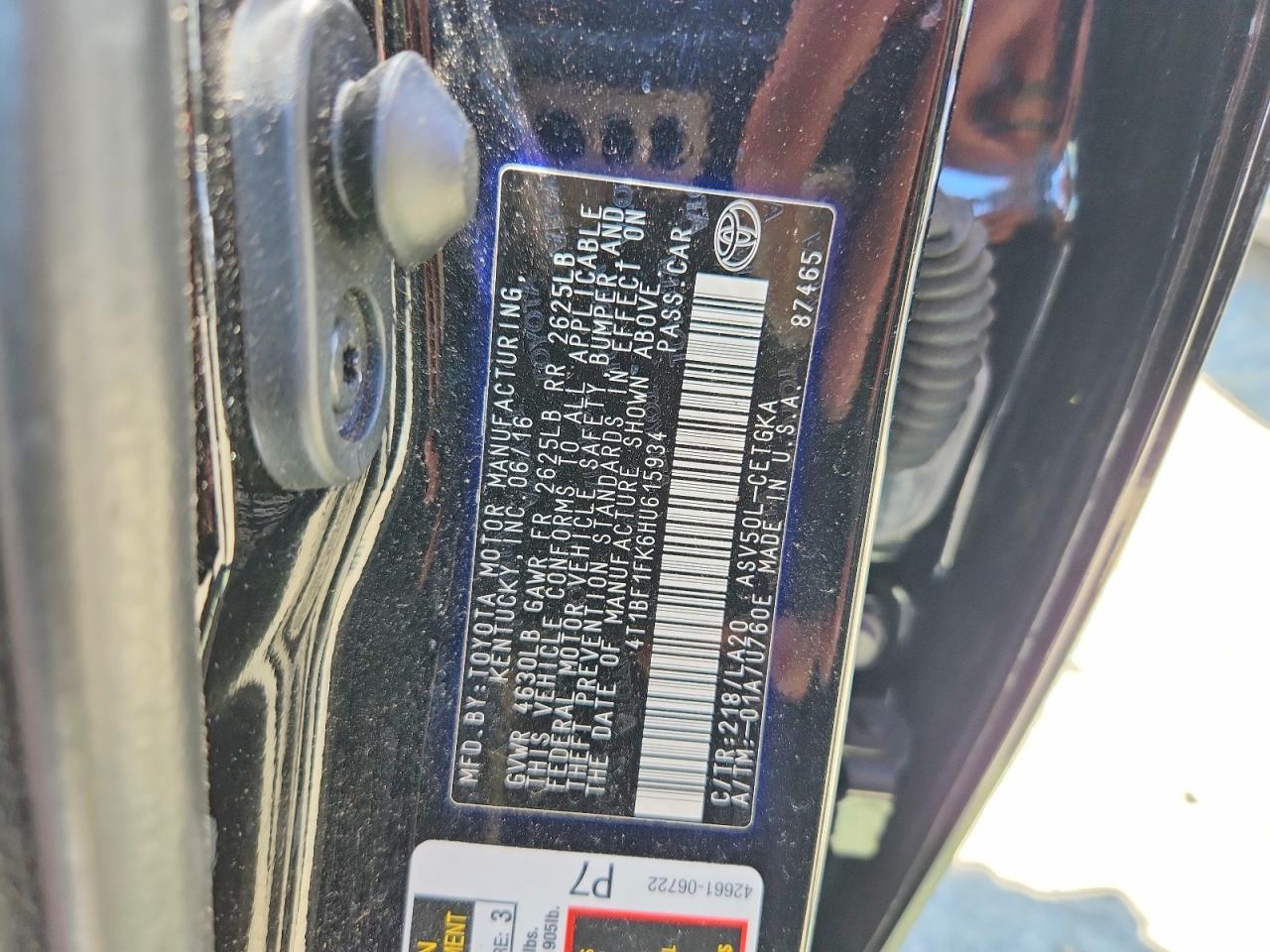 Toyota Camry Xle