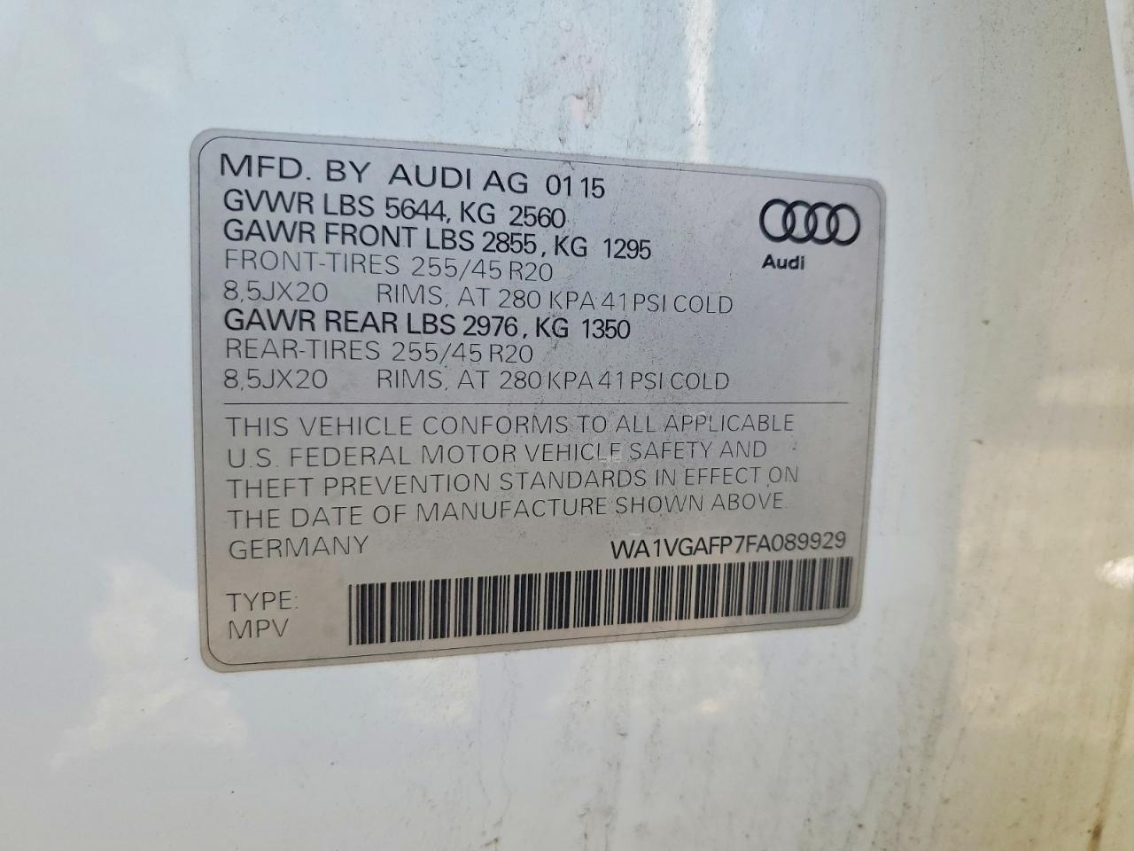 Audi Sq Prestige