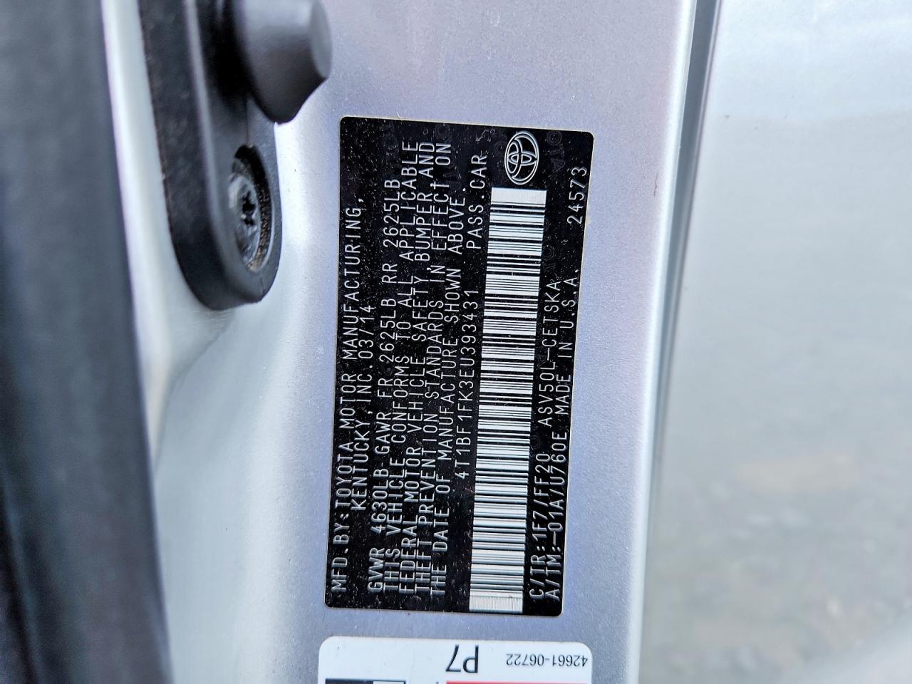 Toyota Camry Se