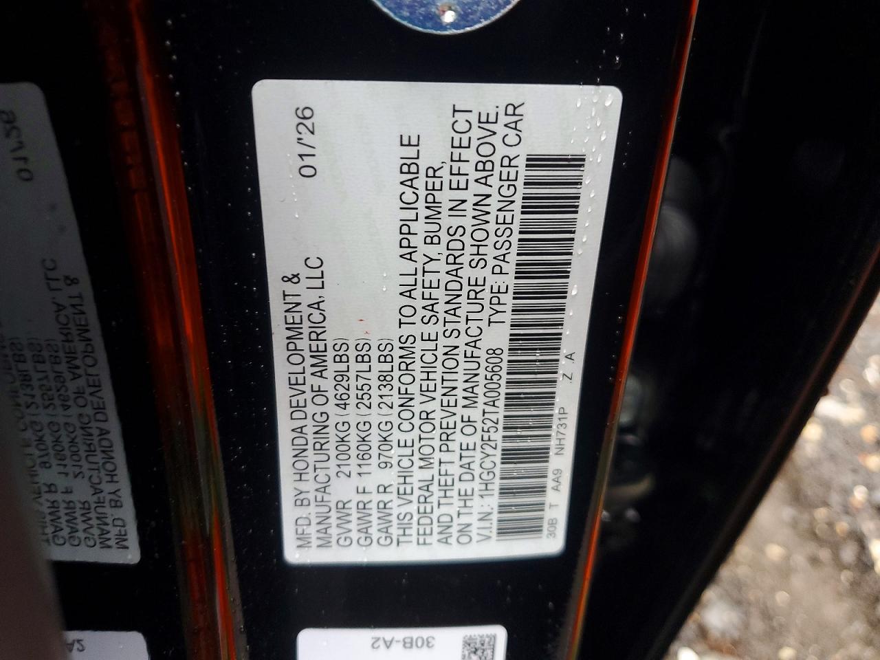 Honda Accord Hybrid Sport