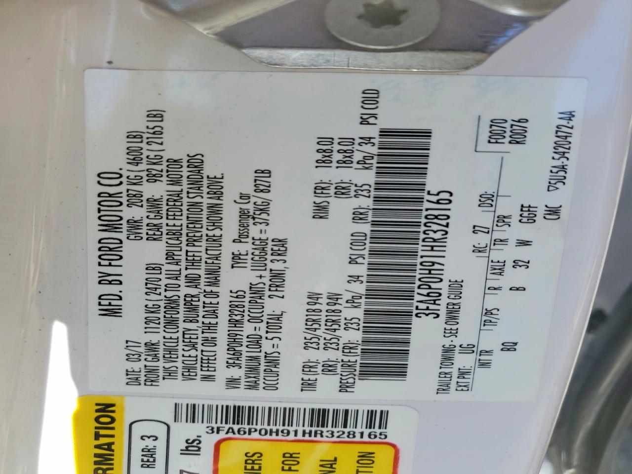 Ford Fusion Se