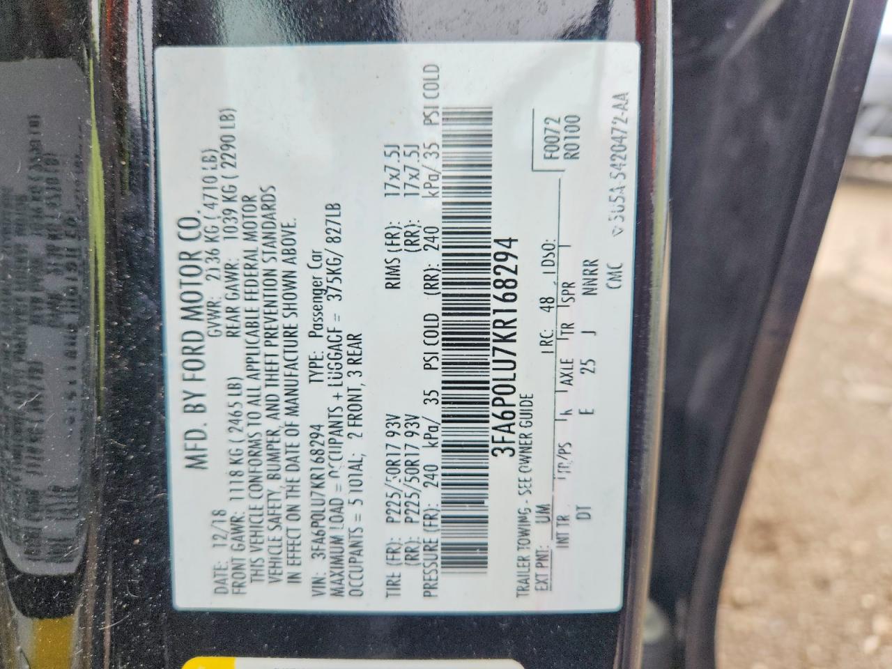 Ford Fusion Se