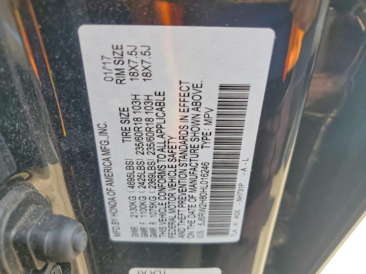 Honda Crv Exl