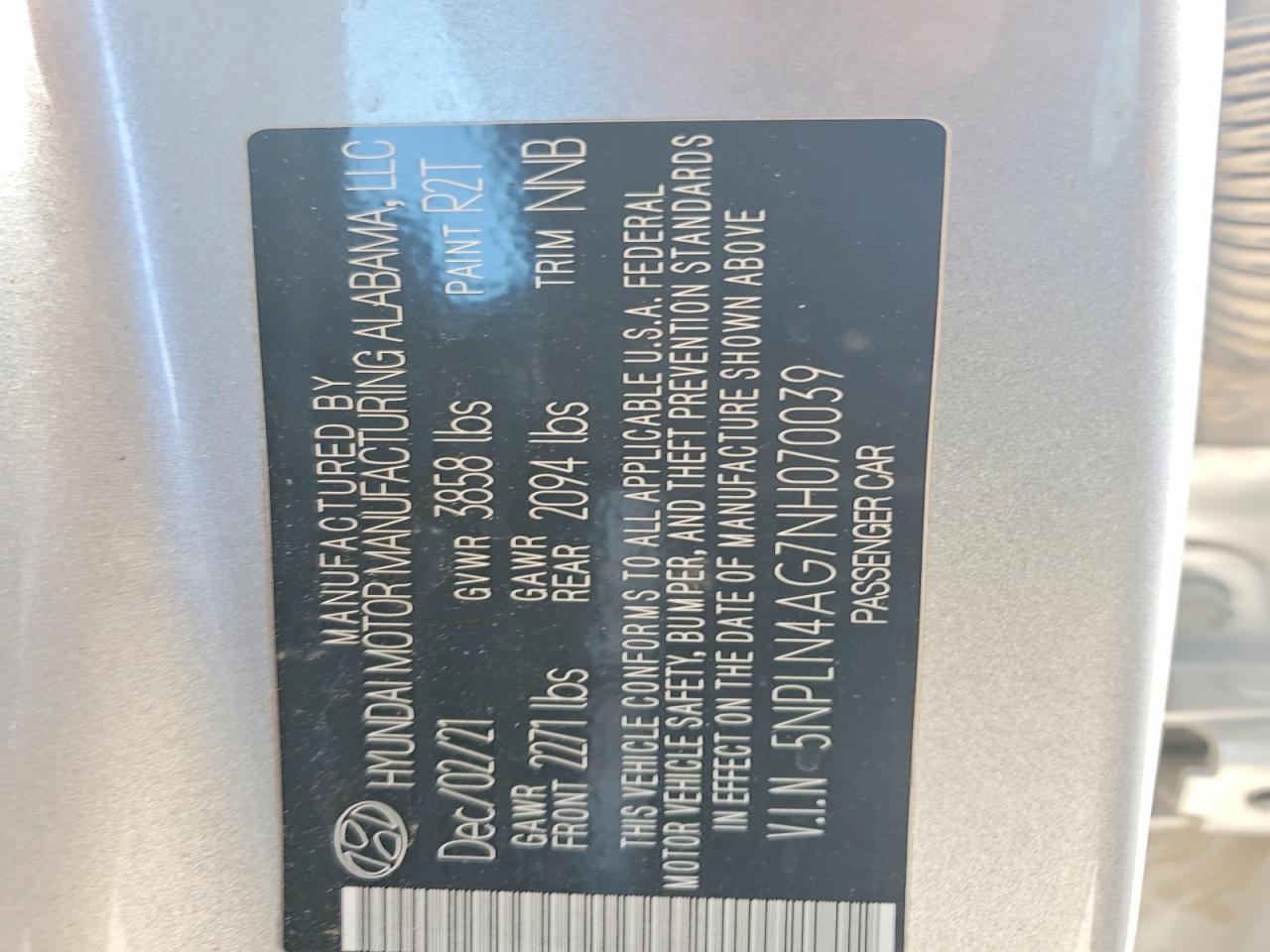 Hyundai ELANTRA Sel