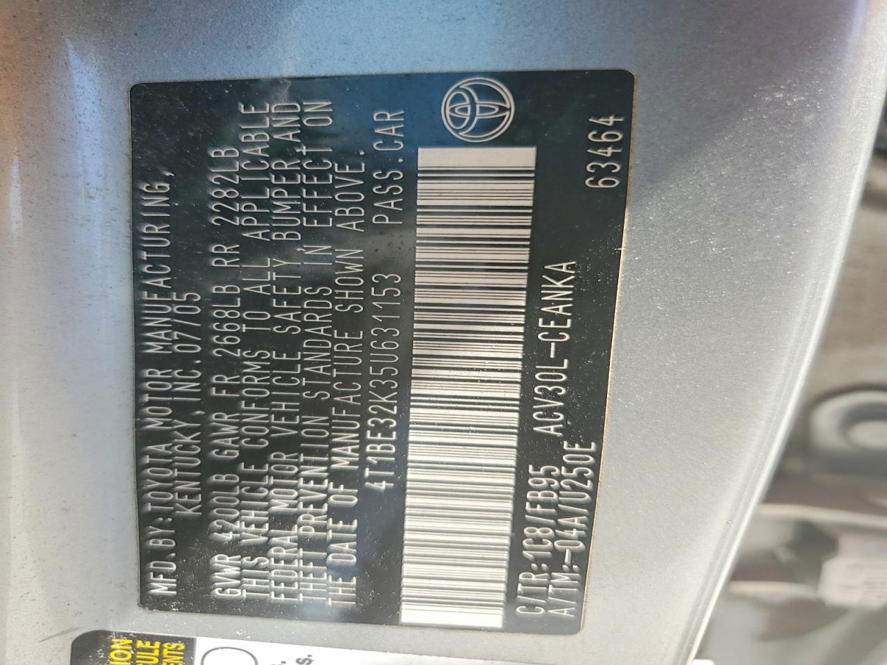 Toyota Camry Le
