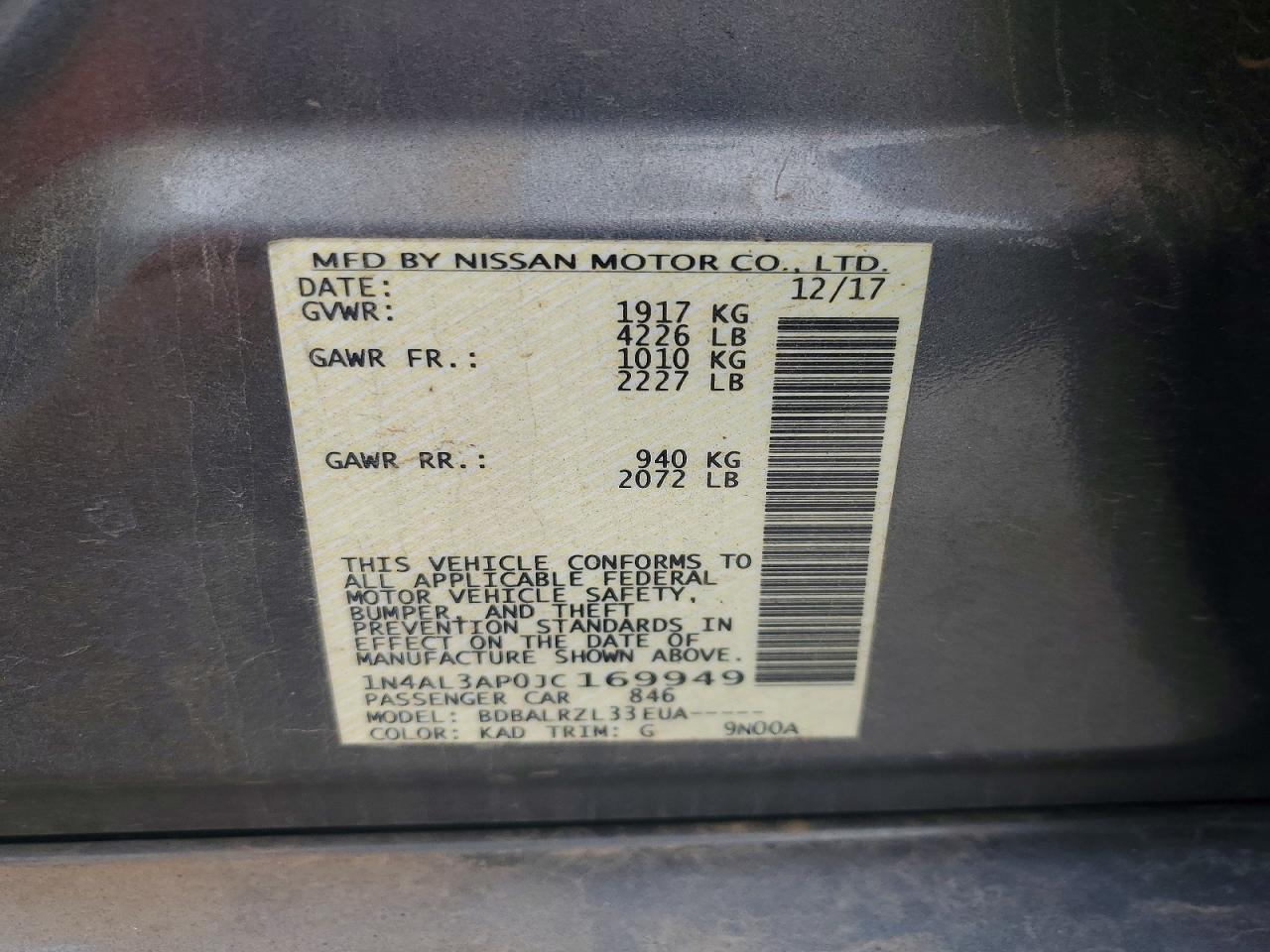 Nissan Altima 2.5 Sl