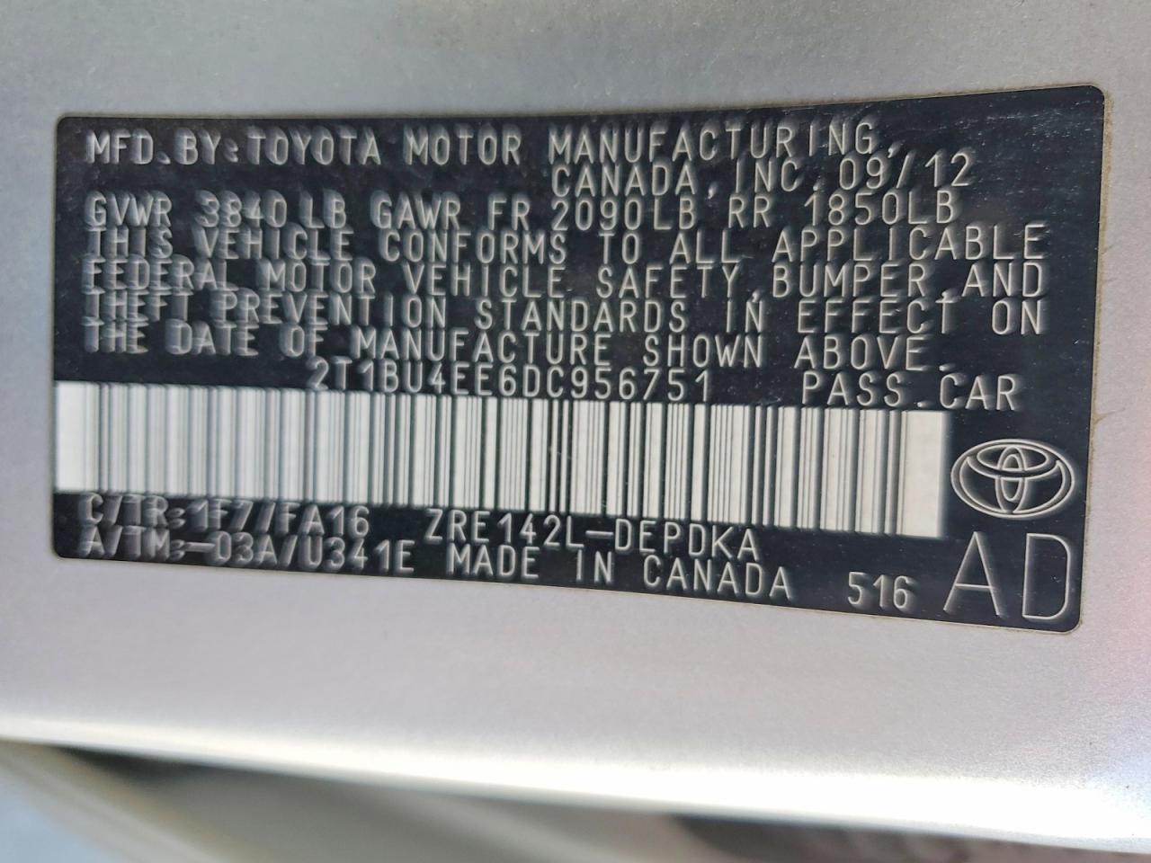 Toyota Corolla L