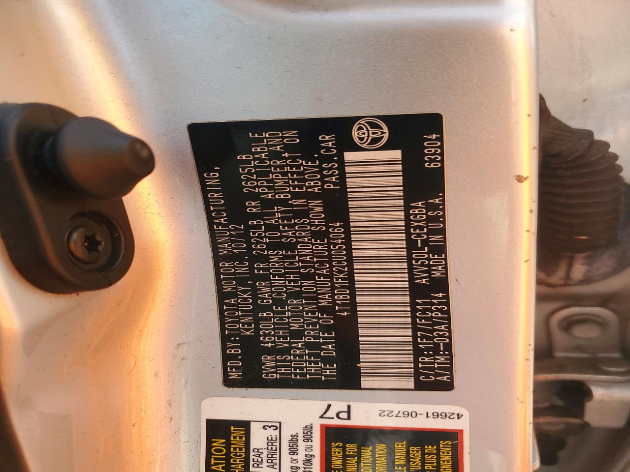 Toyota Camry Xle