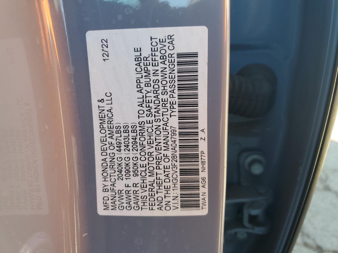 Honda Accord Hybrid Sport