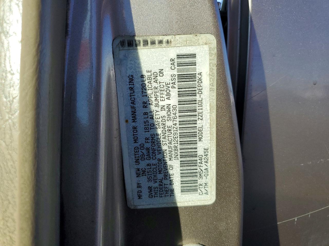 Toyota Corolla Le