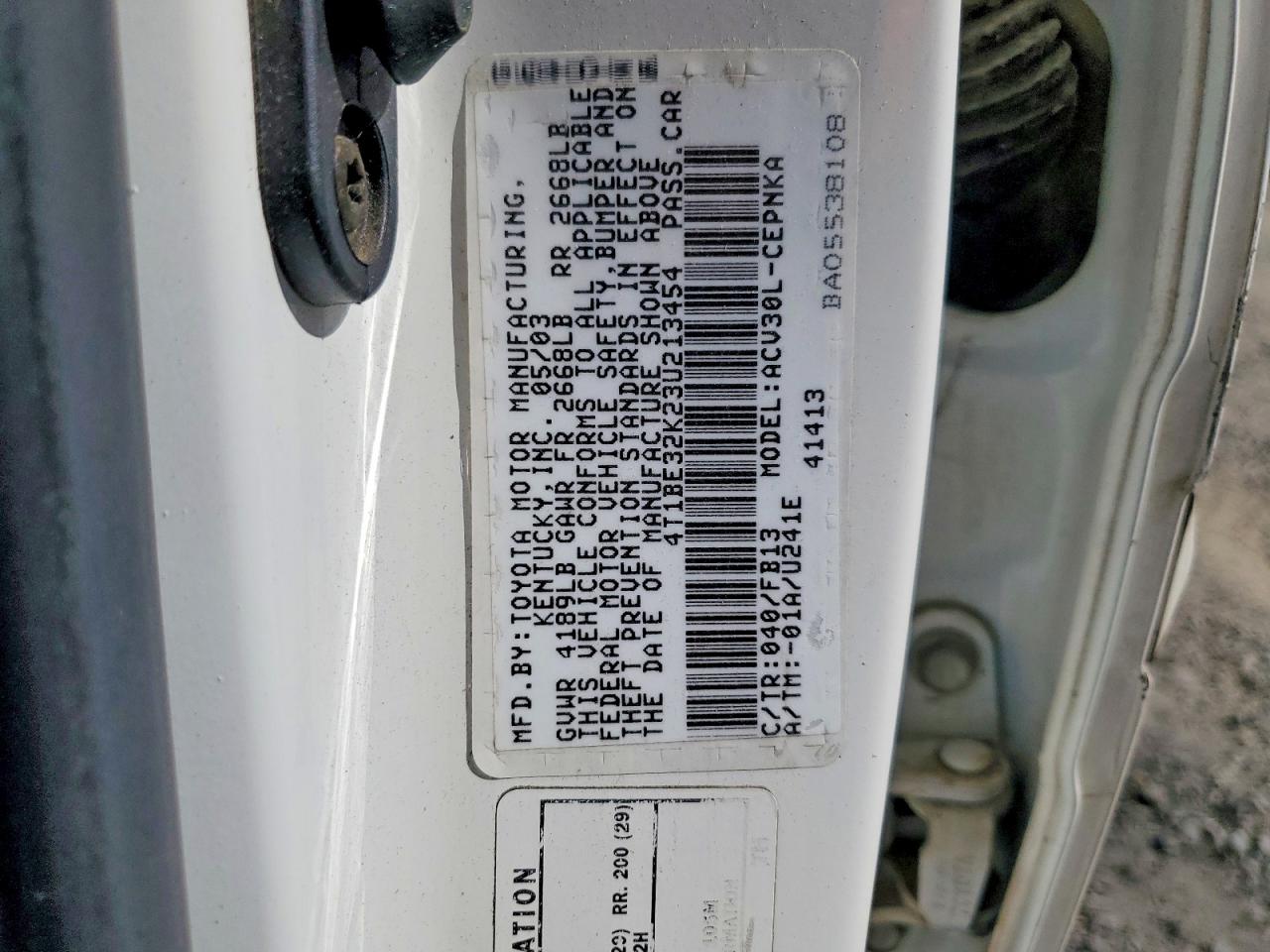 Toyota Camry Le
