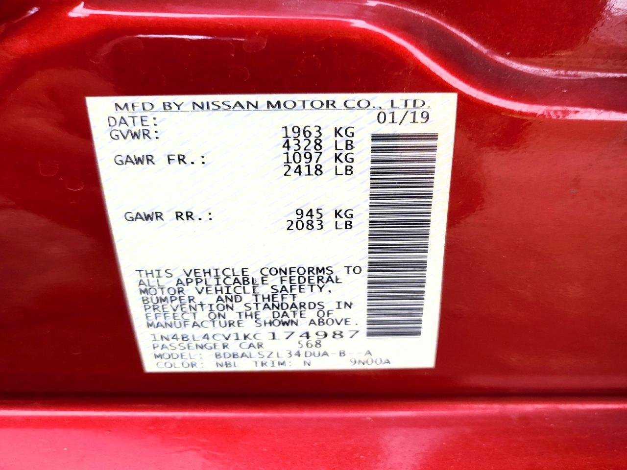 Nissan Altima Sr