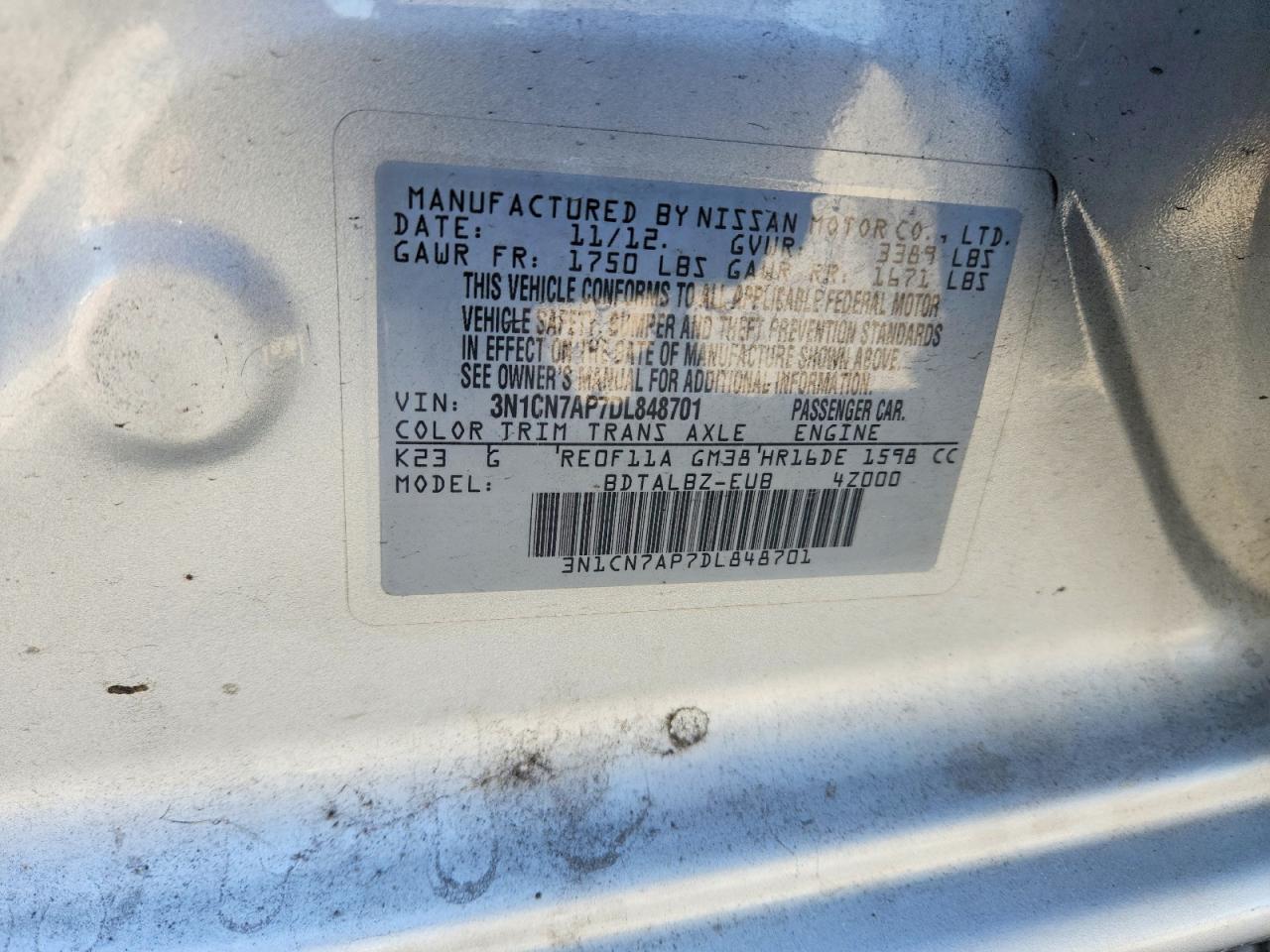Nissan Versa 1.6 S