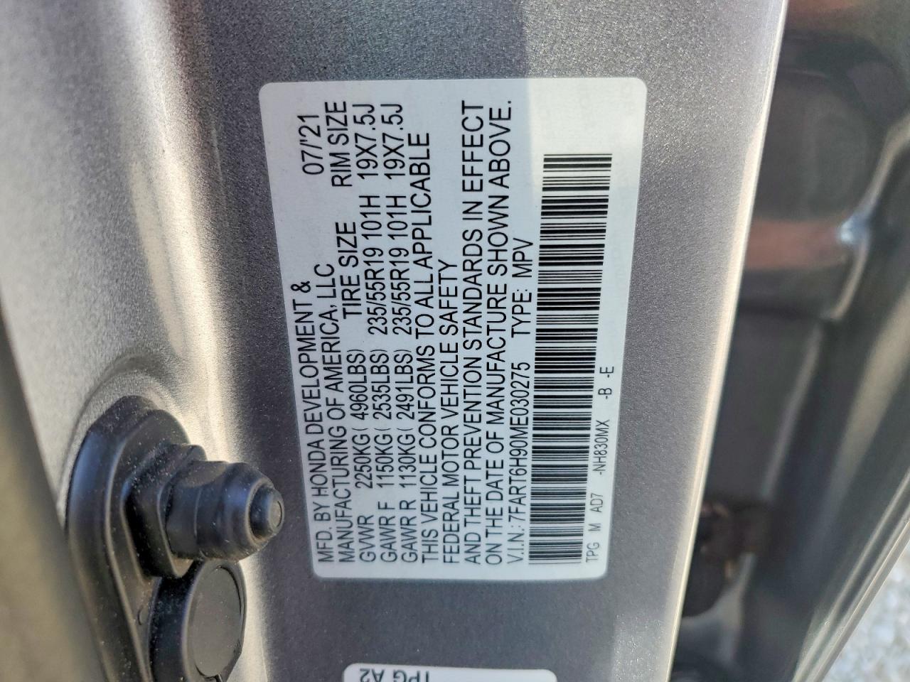 Honda Crv Touring
