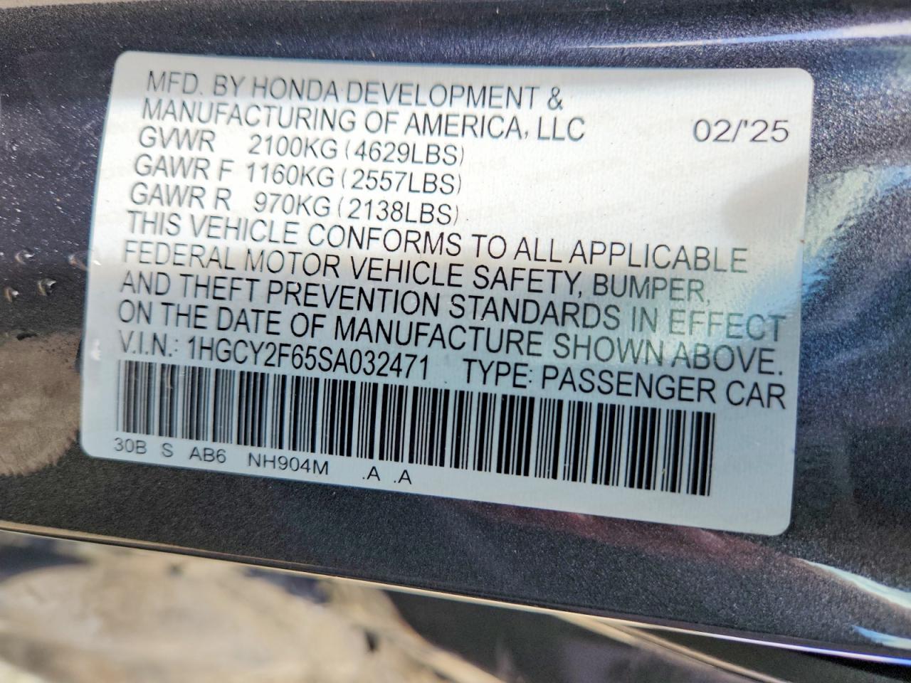 Honda Accord Hybrid Exl