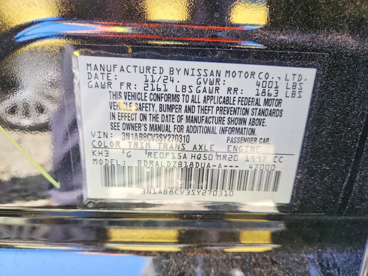 Nissan Sentra Sv