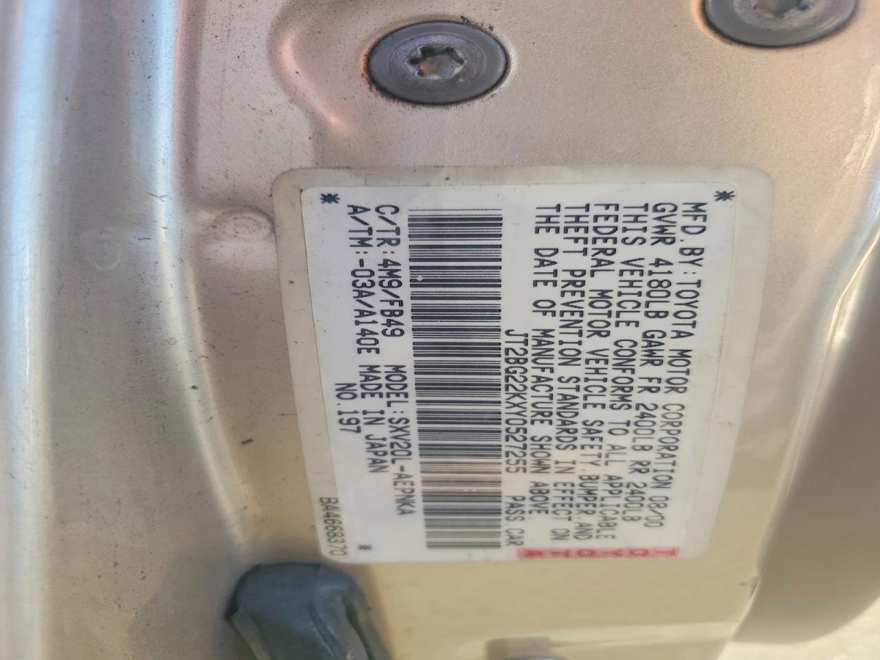 Toyota Camry Le