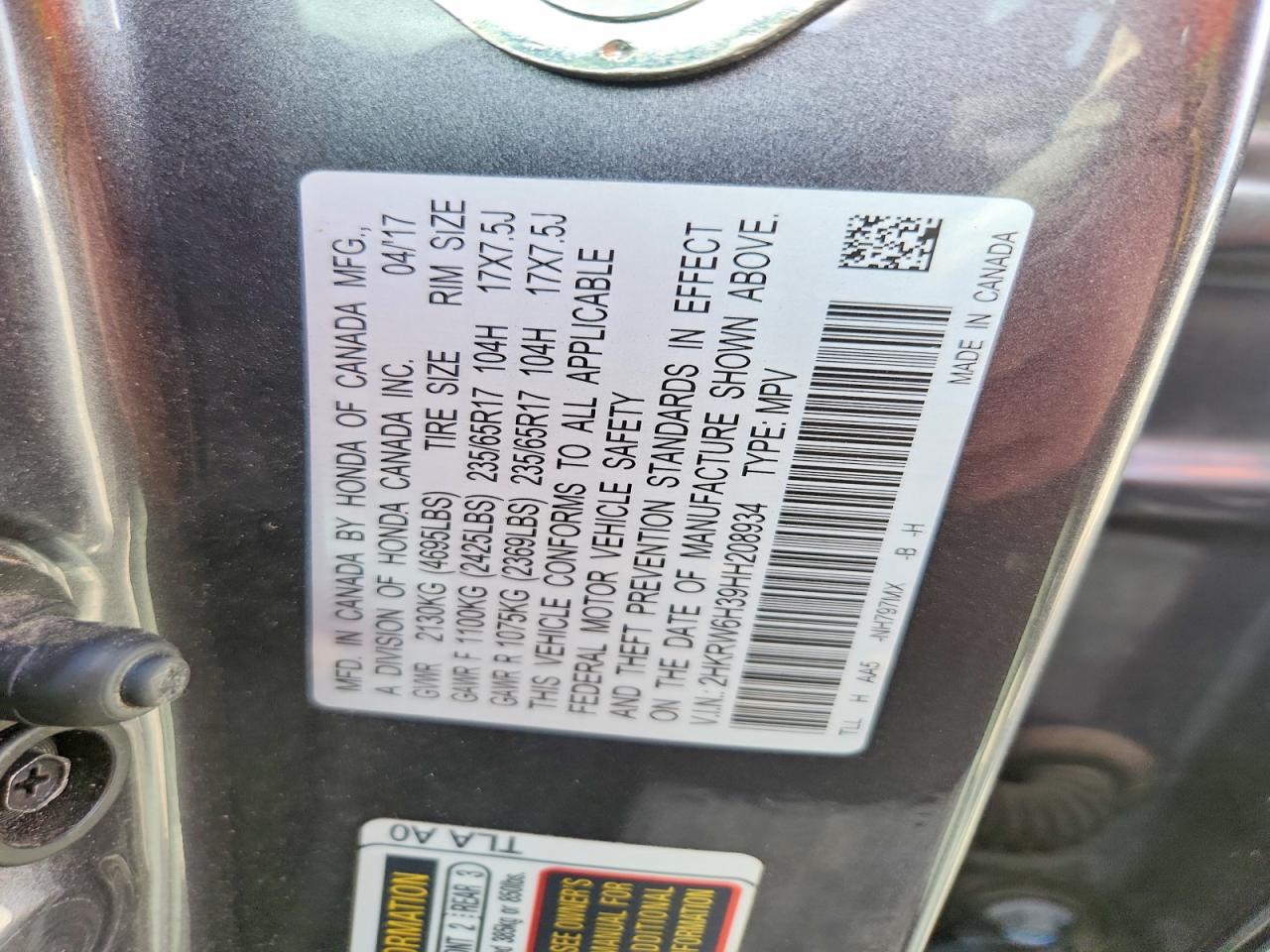 Honda Crv Lx