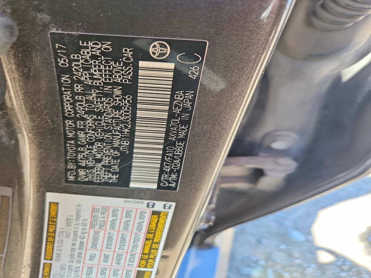 Toyota Camry Le