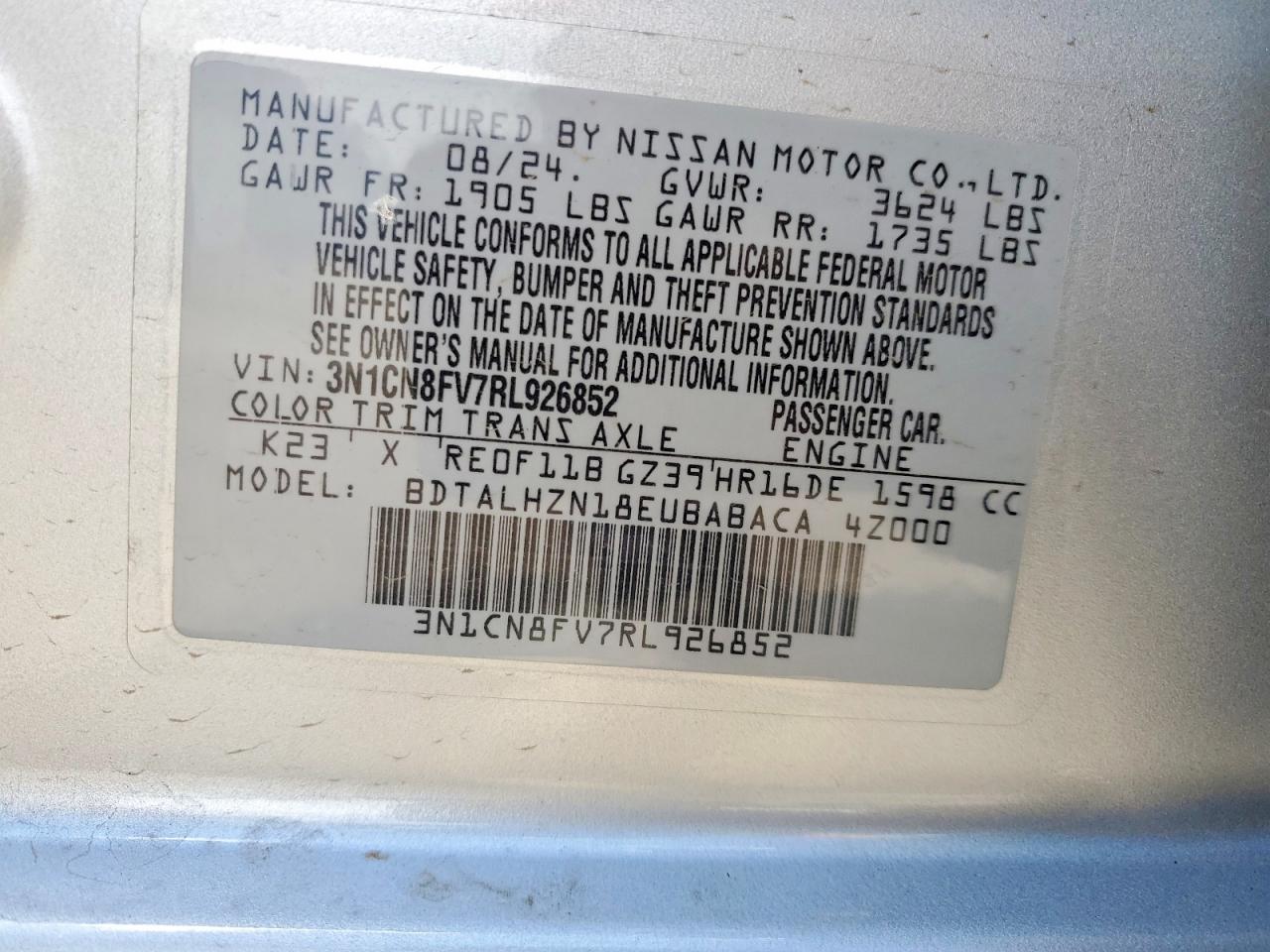 Nissan Versa Sr