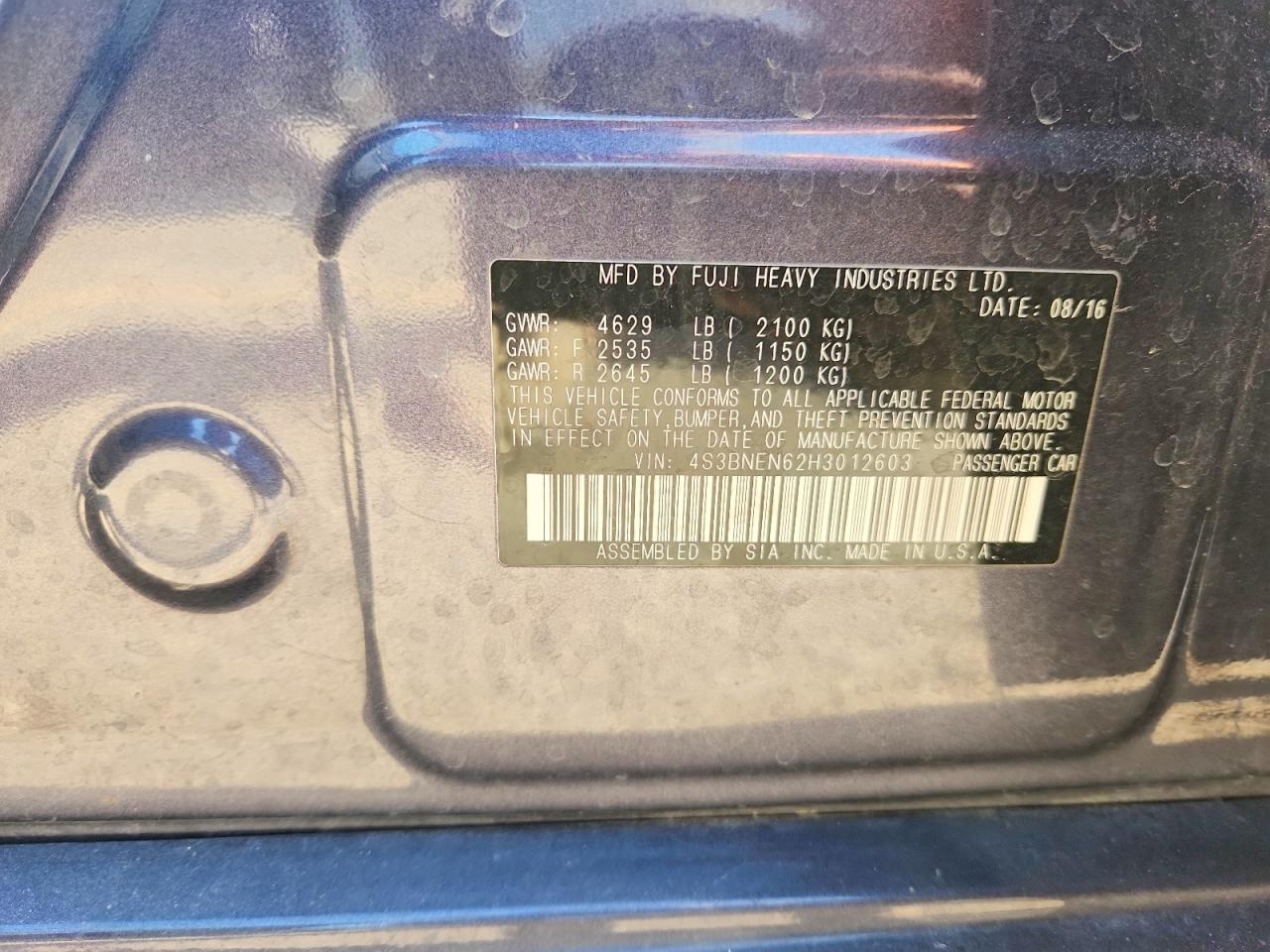 Subaru Legacy 3.6r Limited