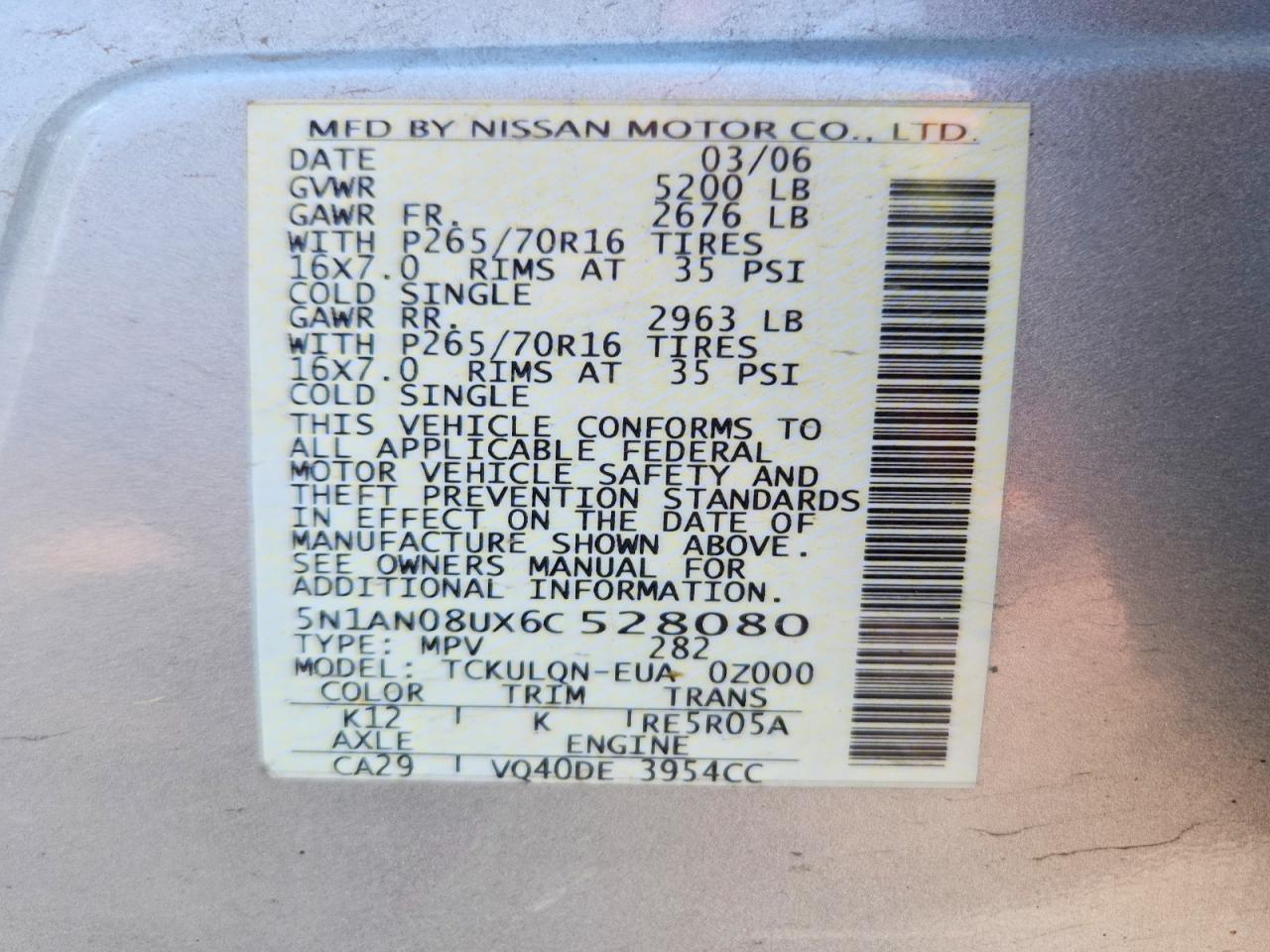 Nissan Xterra X
