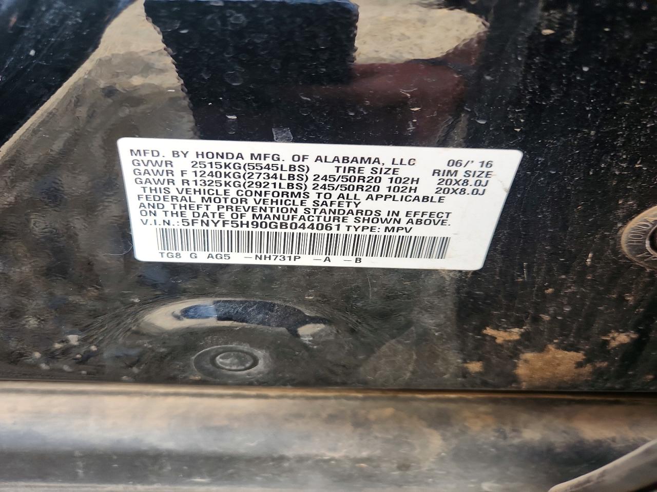 Honda Pilot Touring