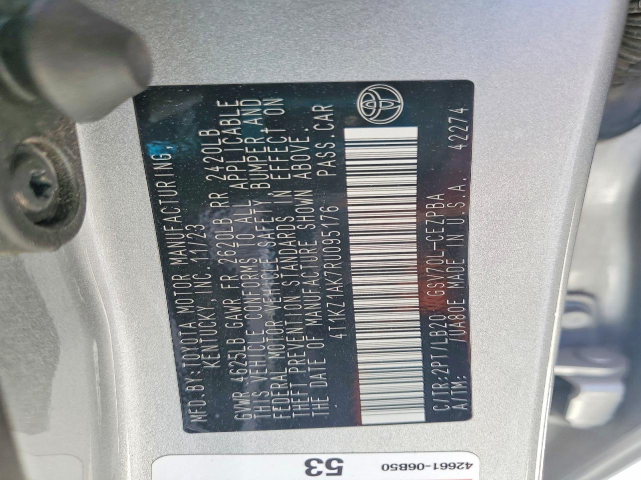 Toyota Camry Xse V6