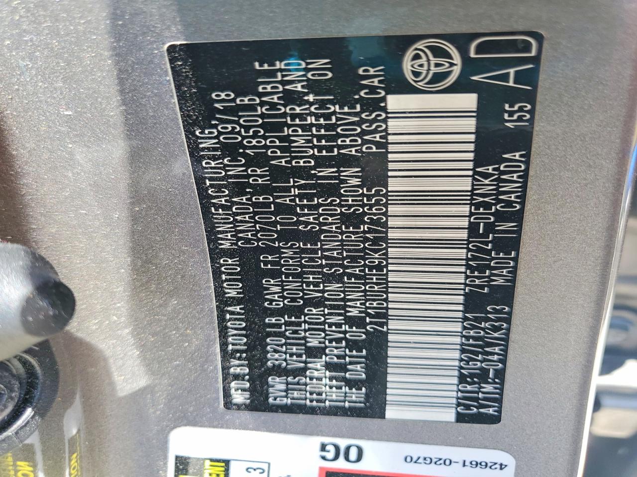 Toyota Corolla Le
