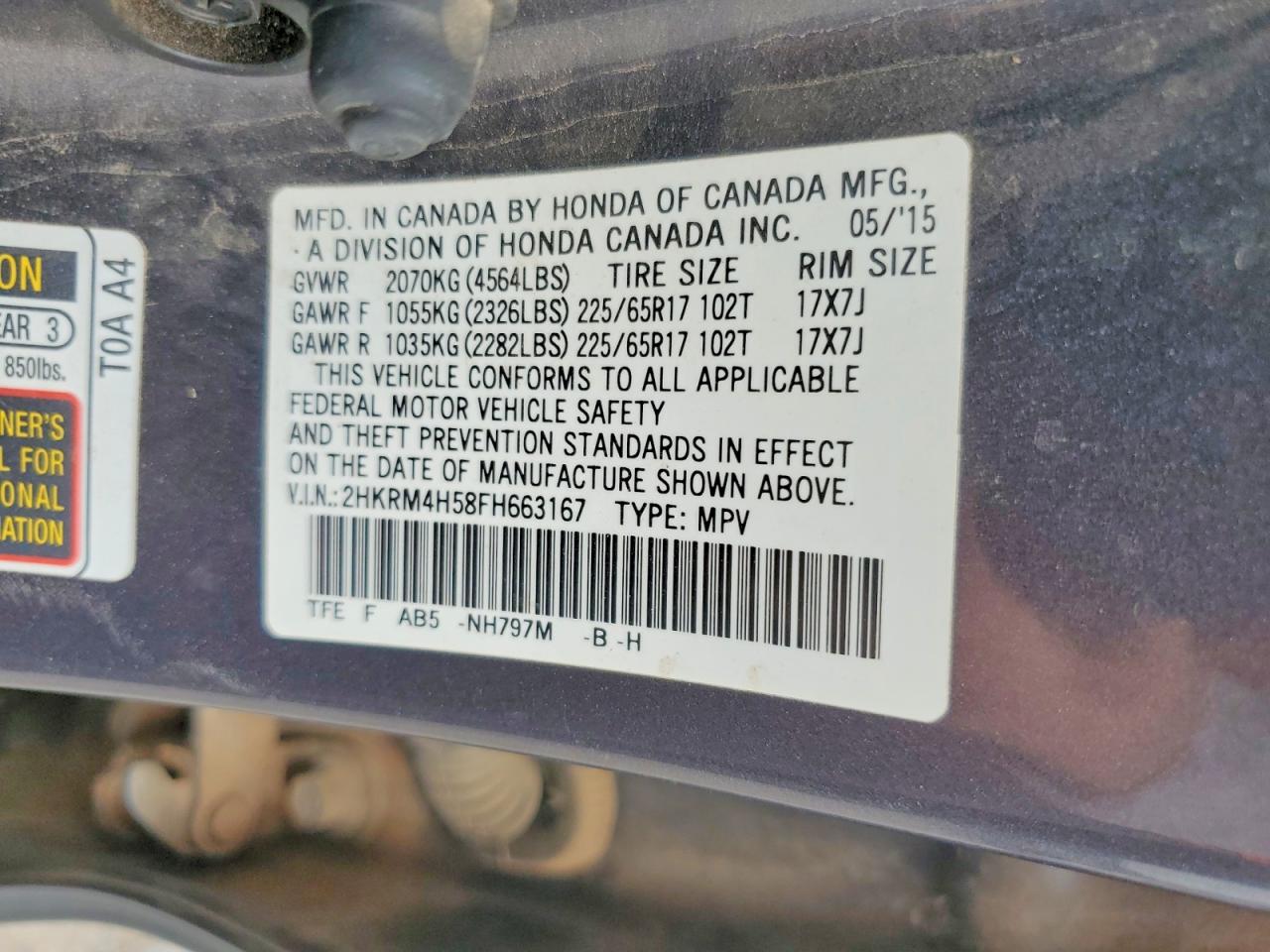 Honda Crv Ex