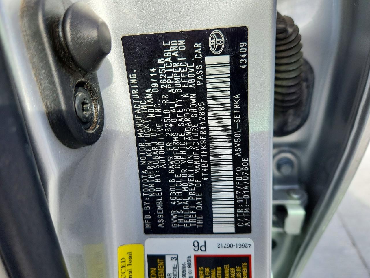 Toyota Camry Le