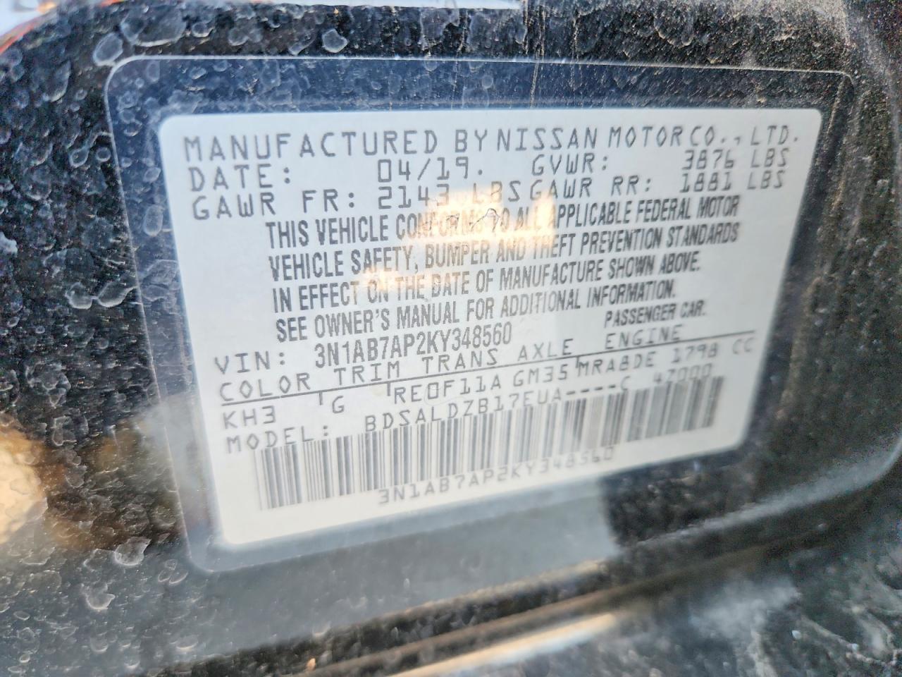 Nissan Sentra Sv